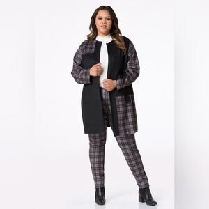 Cato | PLUS SIZE MIXED PLAID TOPPER & LEGGING SET SIZE 22/24